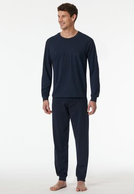 Schiesser heren pyjama -navy