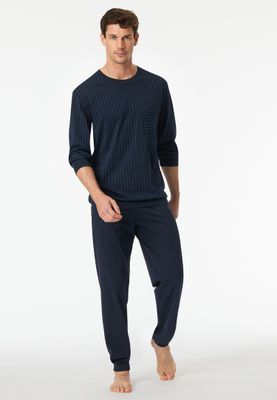 Schiesser heren pyjama -navy