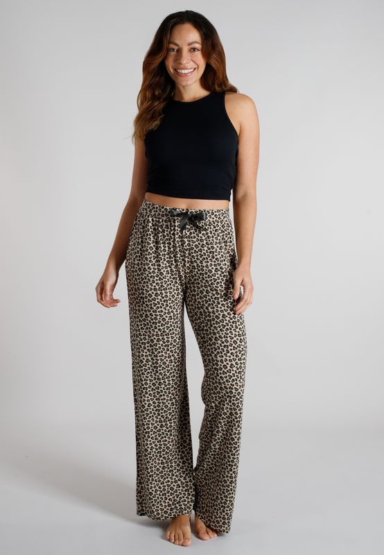 Tom Tailor lounge broek-  Bruin combinatie