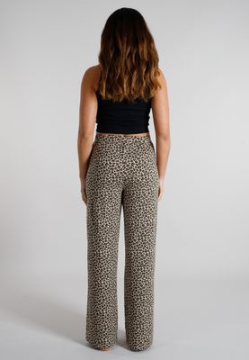 Tom Tailor lounge broek-  Bruin combinatie