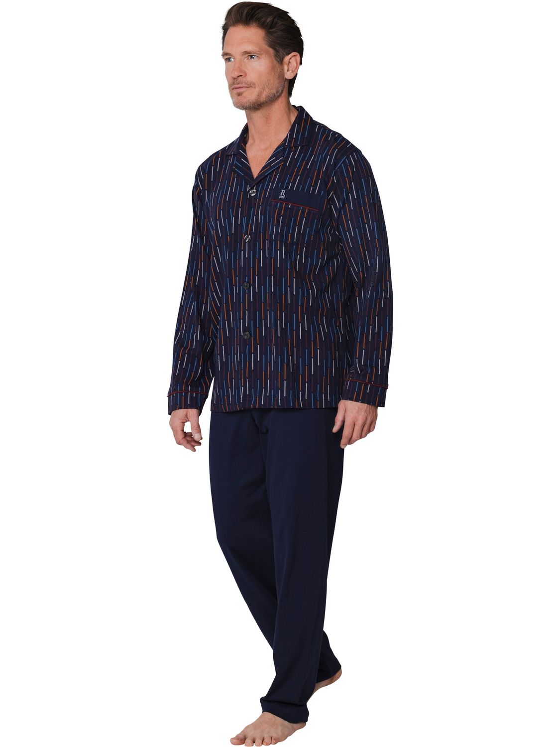 Robson heren pyjama - navy combi