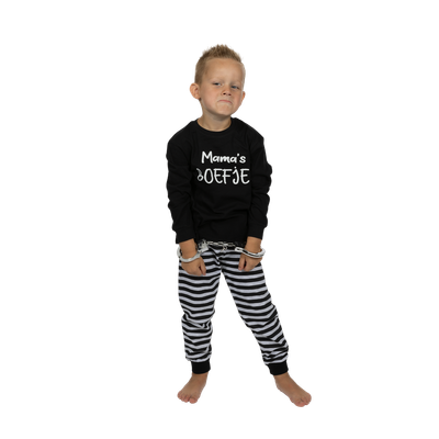 Kinderpyjama Mama's Boefje- zwart