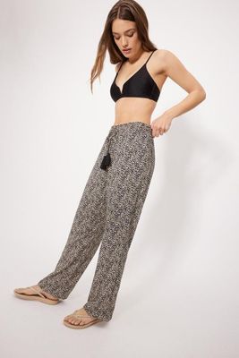 Ysabel Mora lange broek-  Bruin combinatie