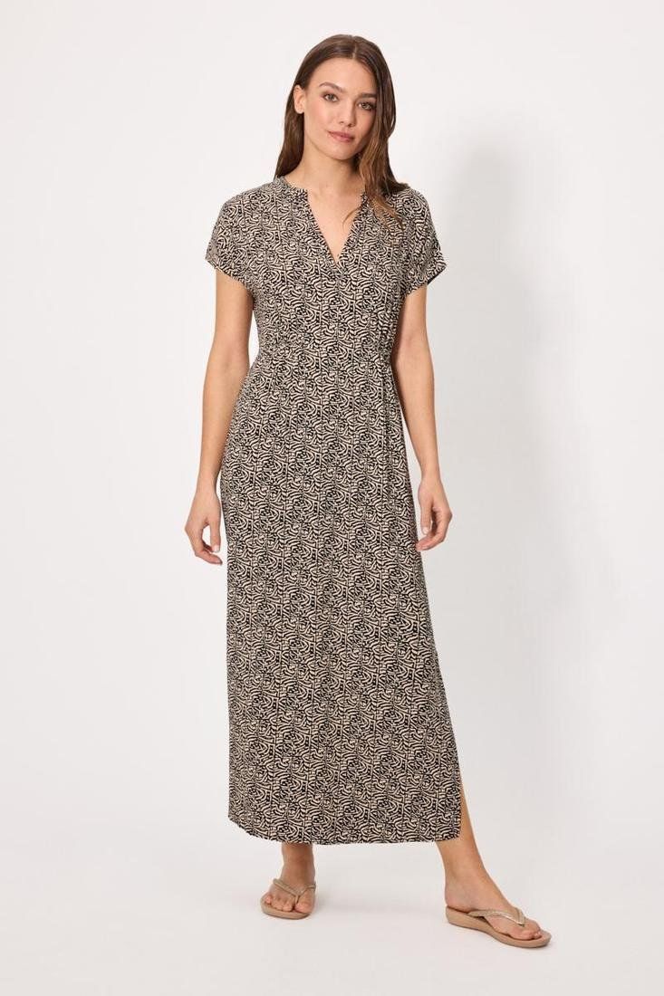 Ysabel Mora lange jurk - Bruin combinatie