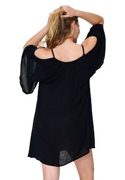Lingadore strandjurk - zwart
