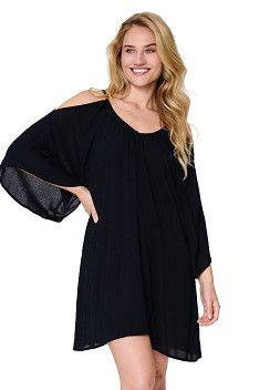 Lingadore strandjurk - zwart