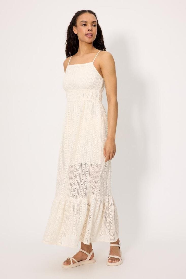 Ysabel Mora lange jurk - ivoor