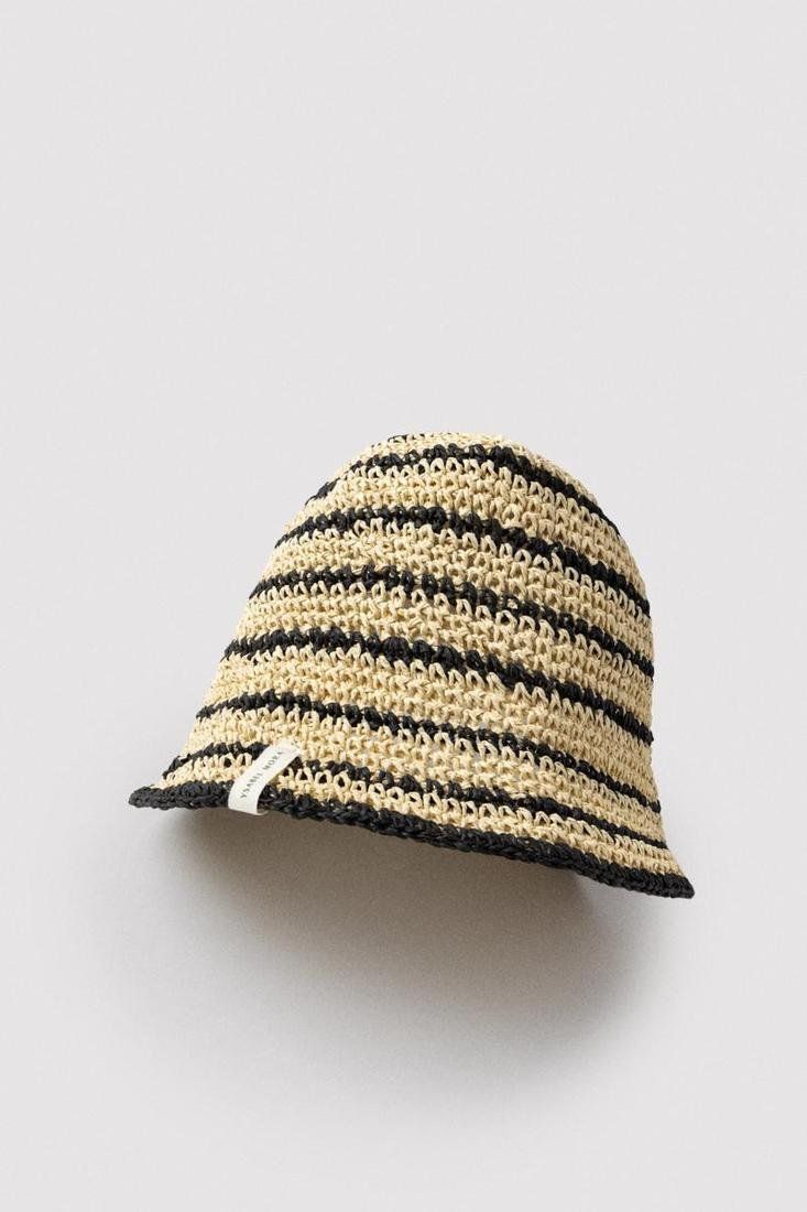 Ysabel Mora hoedje - beige/zw