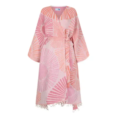 ZusenZomer kimonodress -ALYA - koraal