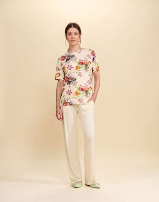 Essenza t-shirt - vanilla print Essenza t-shirt - vanilla print
