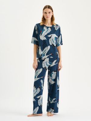 Nanso top - bleu print