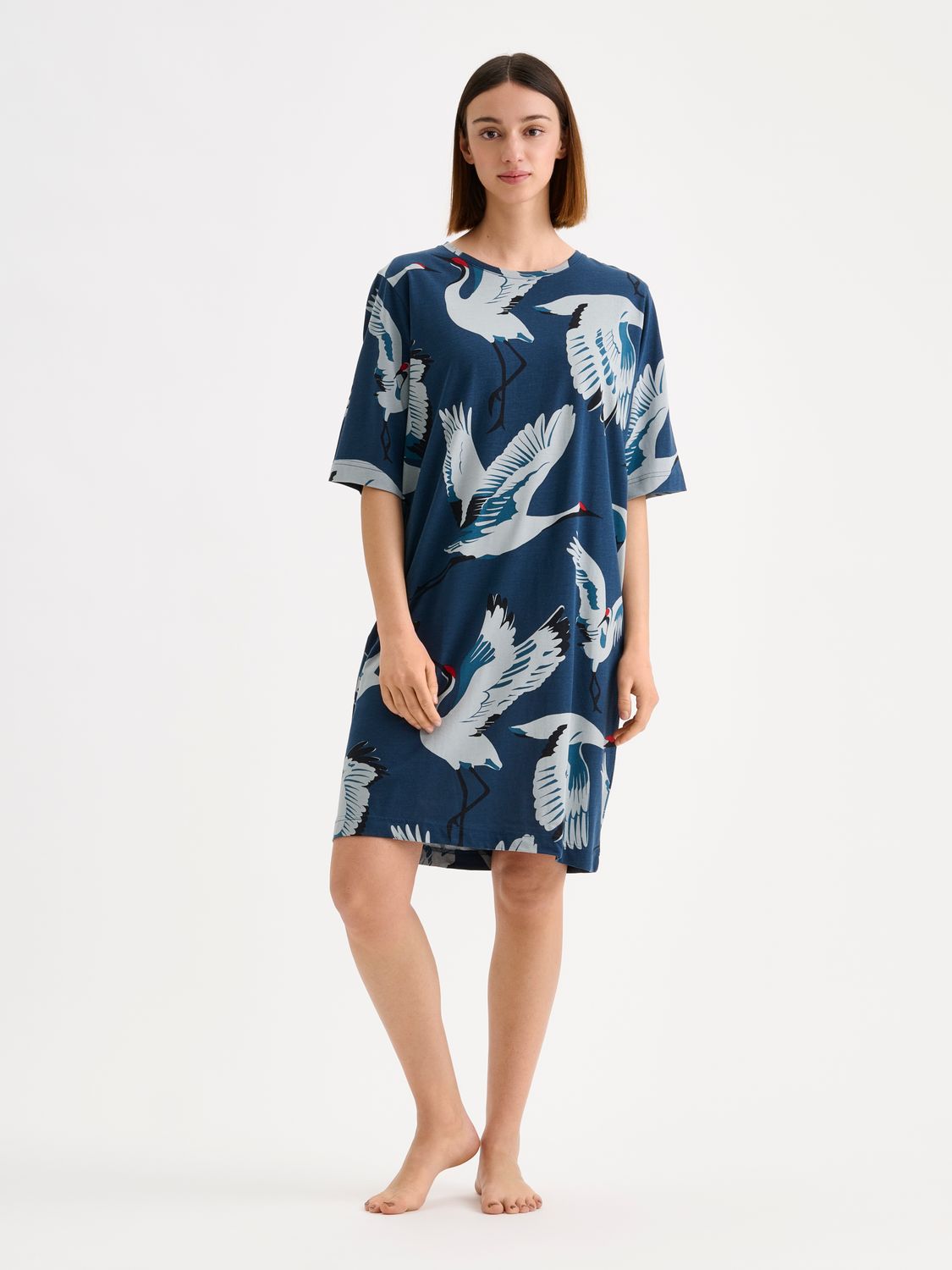 Nanso nachthemd - bleu print