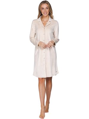 Pastunette nachthemd - beige stripe