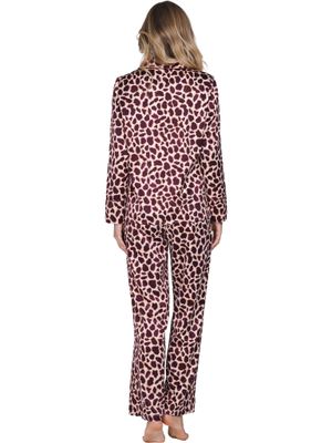 Pastunette pyjama - Bruin combinatie