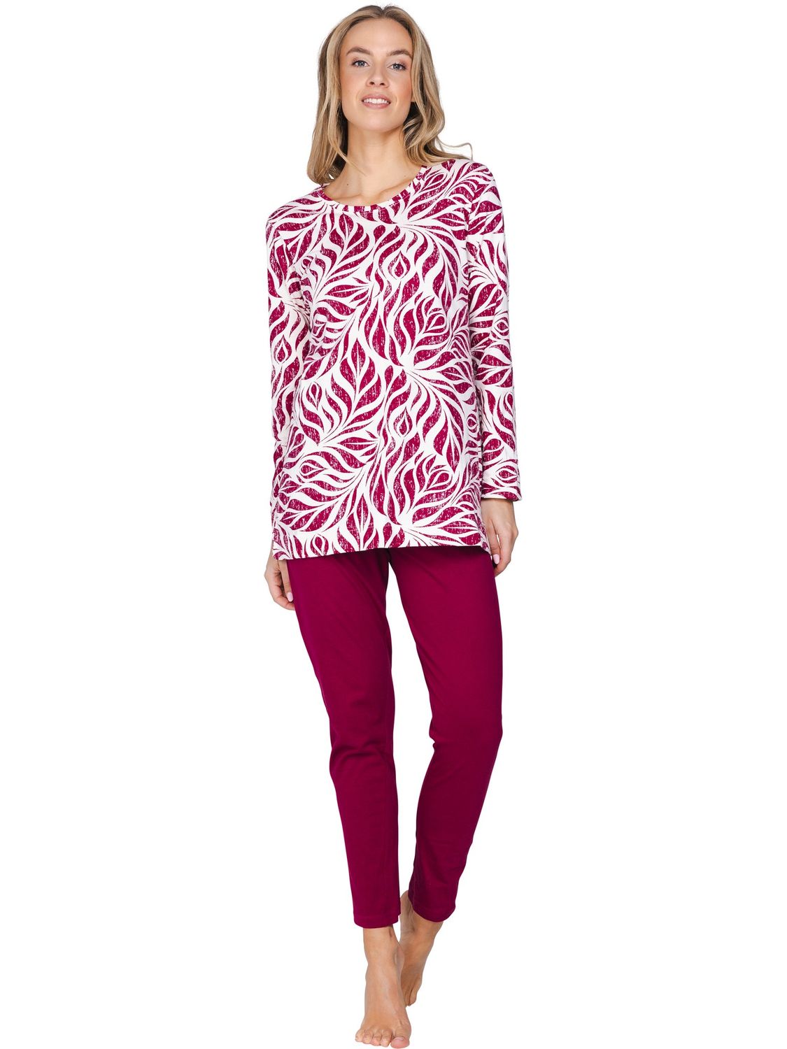 Pastunette pyjama - bordo combi