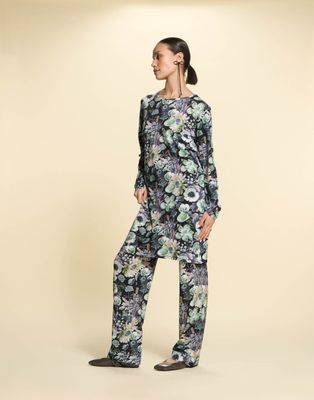 Esenza nachthemd - Antraciet combinatie
