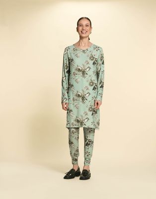 Essenza lange broek - mint print