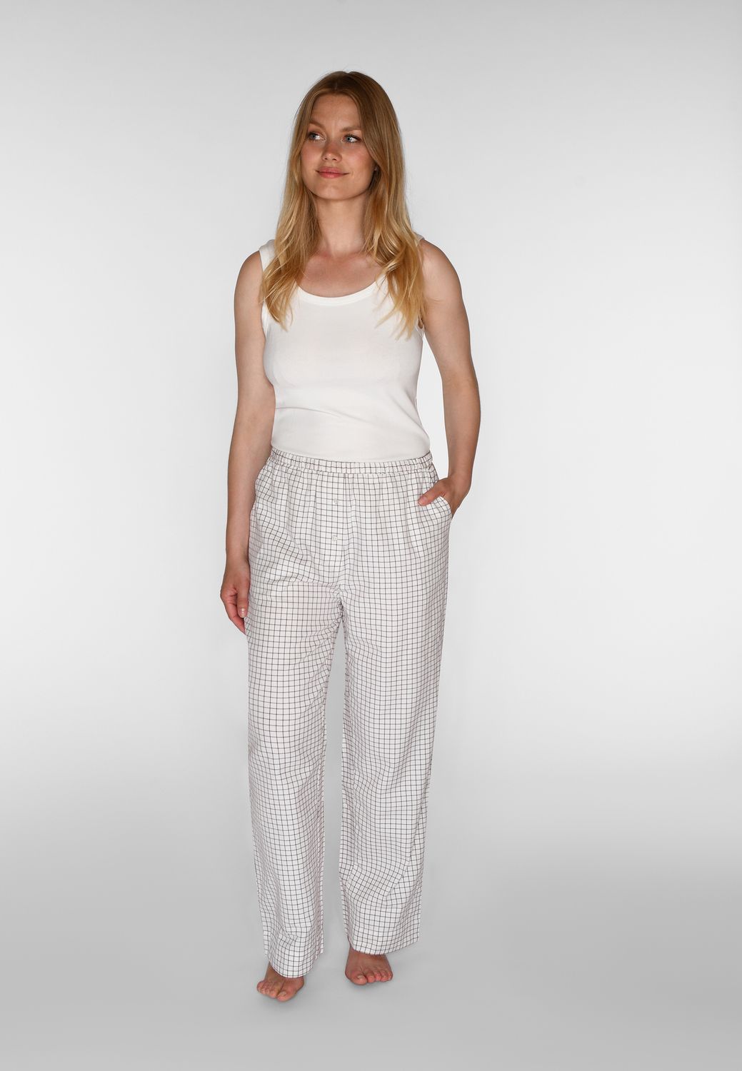 CCDK losse broek - Ecru combinatie