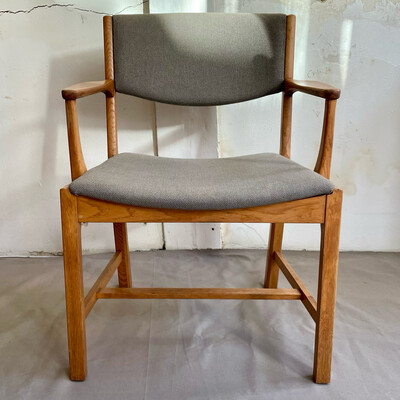 Eiken vintage stoel