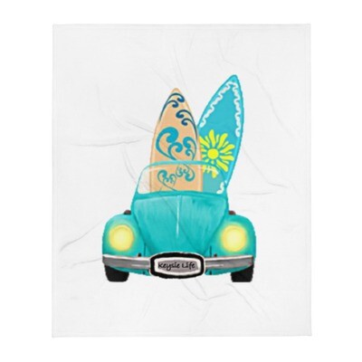 Keysie Life Surf Buggy Throw Blanket