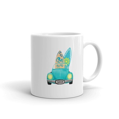 Keysie Life Surf Buggy White Glossy Mug