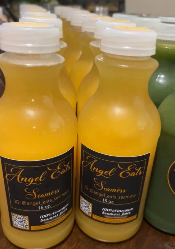 2/ 100% Pineapple Seamoss juice