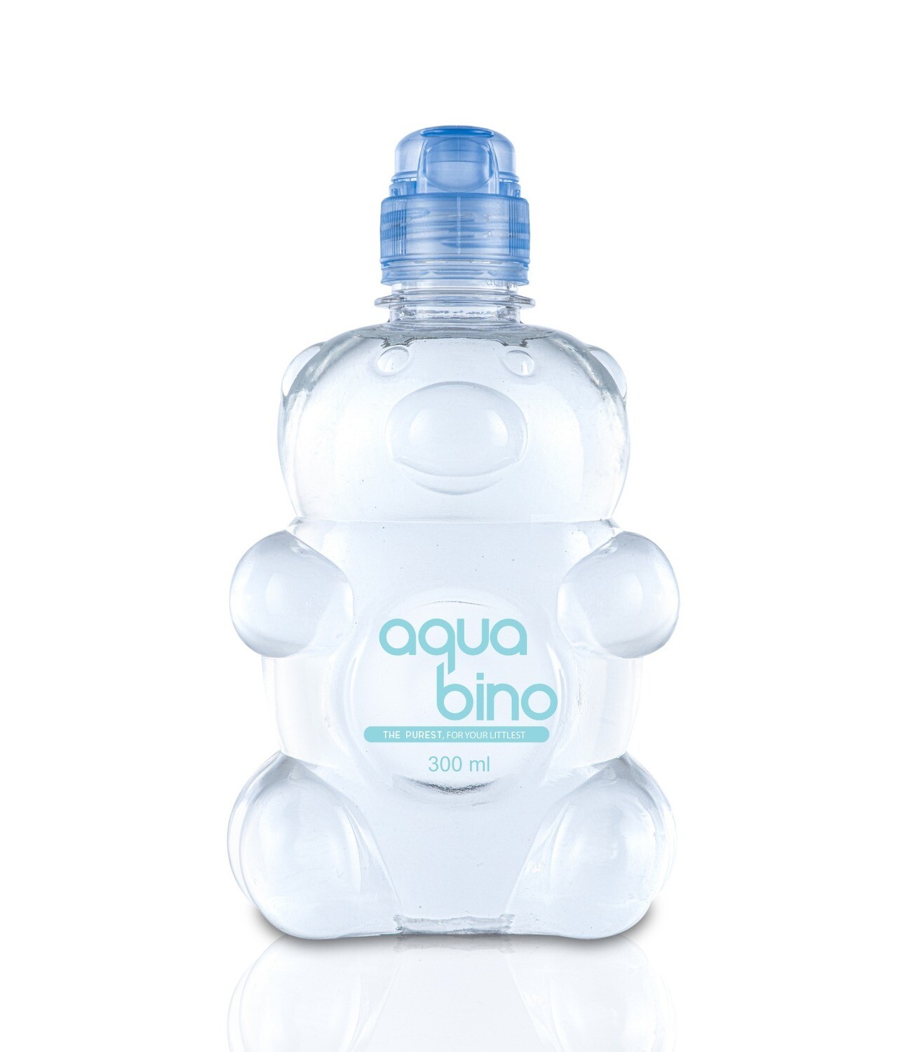 24 x 300ml: Teddy Bear Aquabino Bottles - Distilled Baby Water