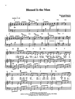 Blessed Is The Man - Digital Sheet Music Download