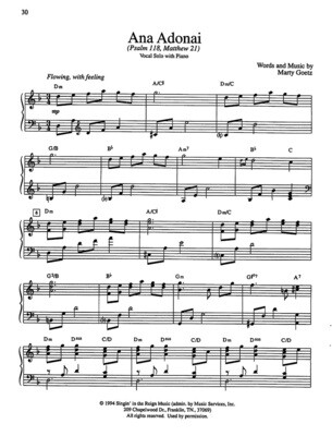 Ana Adonai - Digital Sheet Music Download