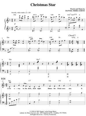 Christmas Star - Digital Sheet Music Download