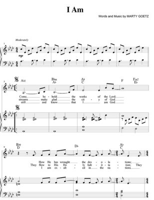 I Am - Digital Sheet Music Download