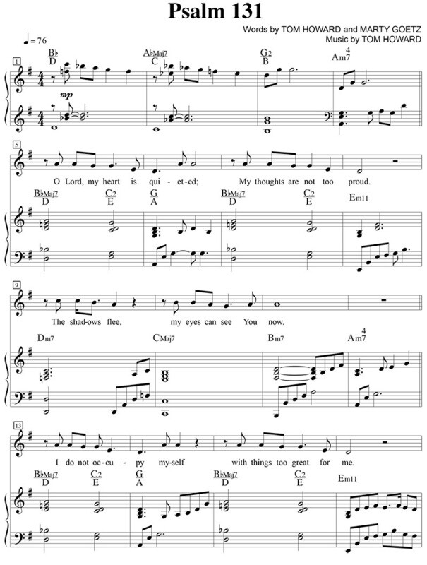 Psalm 131 - Digital Sheet Music Download