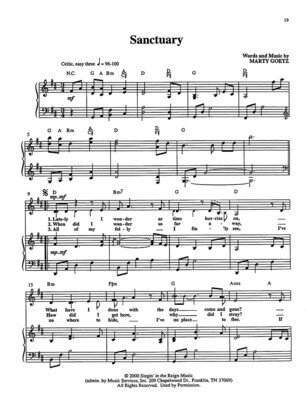 Sanctuary - Digital Sheet Music Download