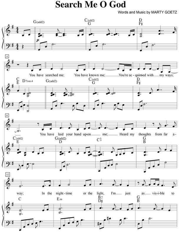 Search Me O God - Christian Hymn - With lyrics Chords - Chordify