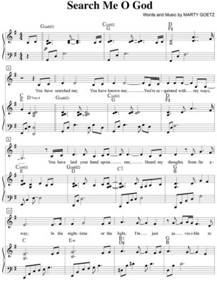 Search Me, Oh God - Digital Sheet Music Download
