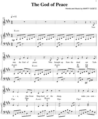 The God of Peace - Digital Sheet Music Download