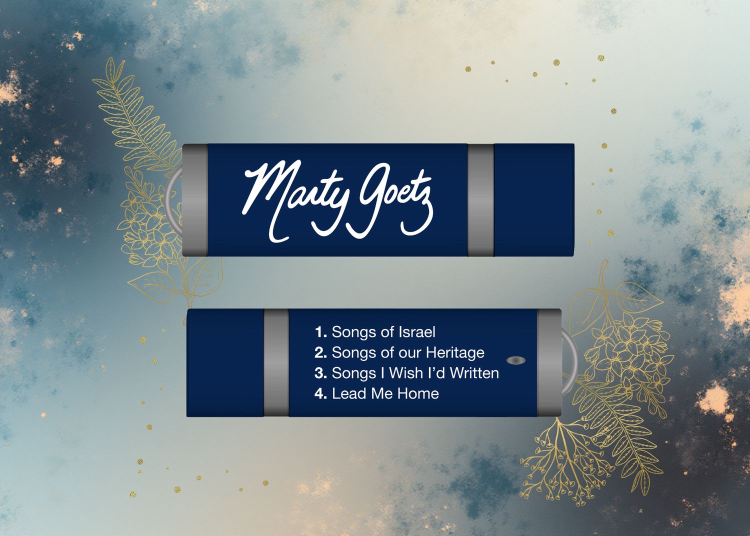 Digital Music Flash Drive (4 ALBUMS: Songs of Israel, Heritage, Songs I Wish I'd Written, Lead Me Home)