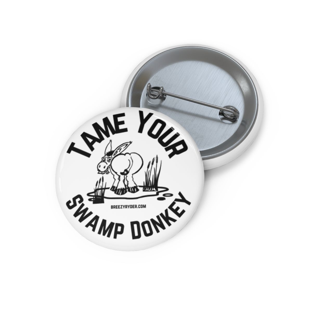 Breezy Ryder Tame Swampy the Donkey Pin Buttons