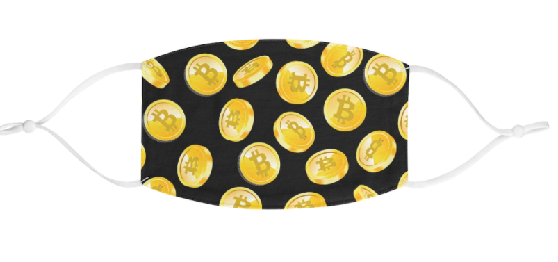 WenX Bitcoin Fabric Face Mask