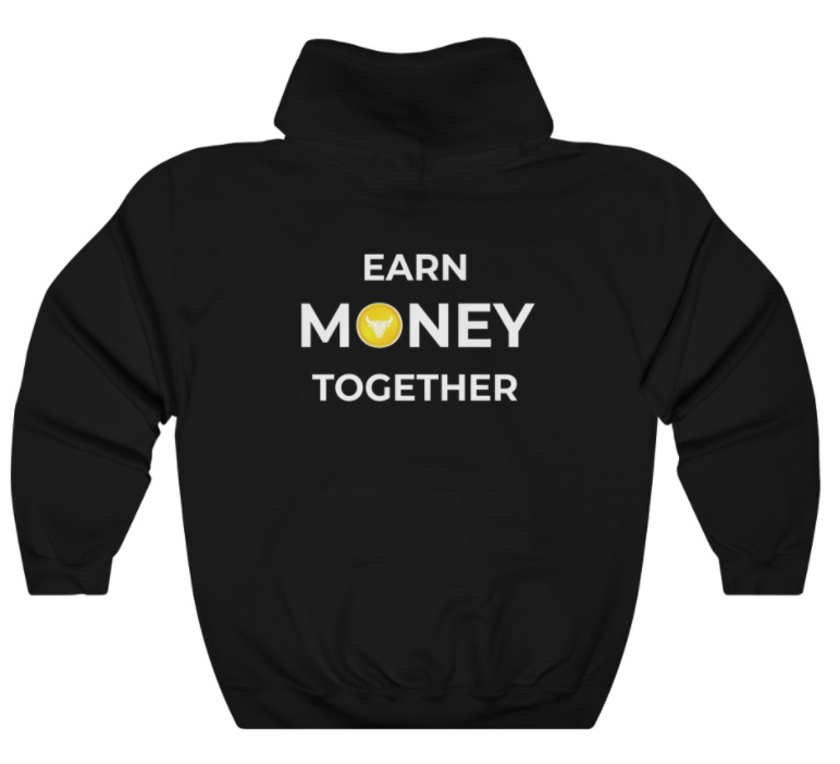 Earn Money Together Unisex Heavy Blend™ Hooded Sweatshirt