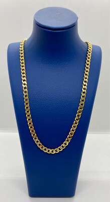 18ct Yellow Gold Flat Curb Chain