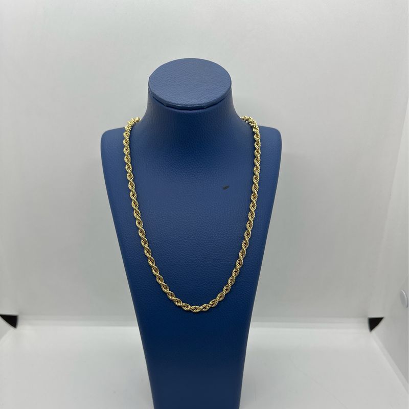 18ct Yellow Gold Rope Link Chain