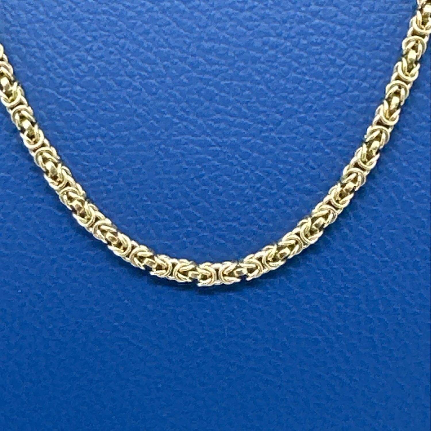 18ct Yellow Gold Byzantine Link Chain