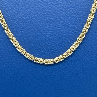 18ct Yellow Gold Byzantine Link Chain