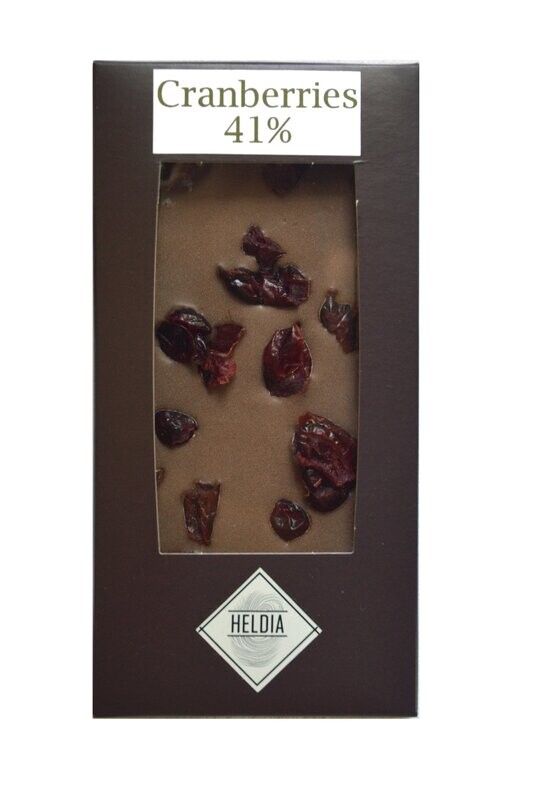 Tablette gourmande lait/cranberries