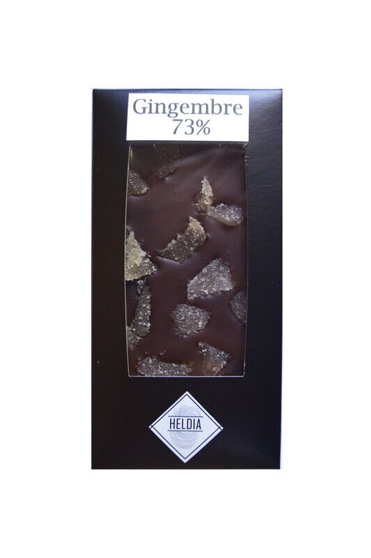 Tablette gourmande noire/gingembre