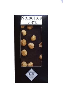 Tablette gourmande noire/noisettes