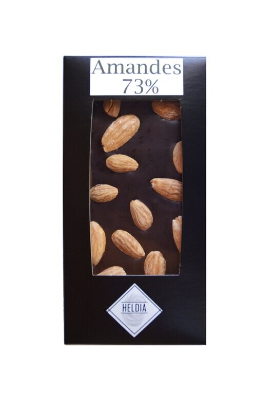 Tablette gourmande noire/amandes