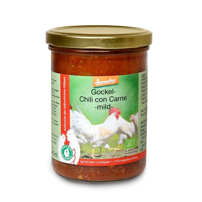 Bio-Demeter Gockel Chilli con Carne (mild) Bio-Demeter Gockel Chilli con Carne (mild)