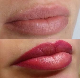LIPS TATTOO WITH RETOUCH